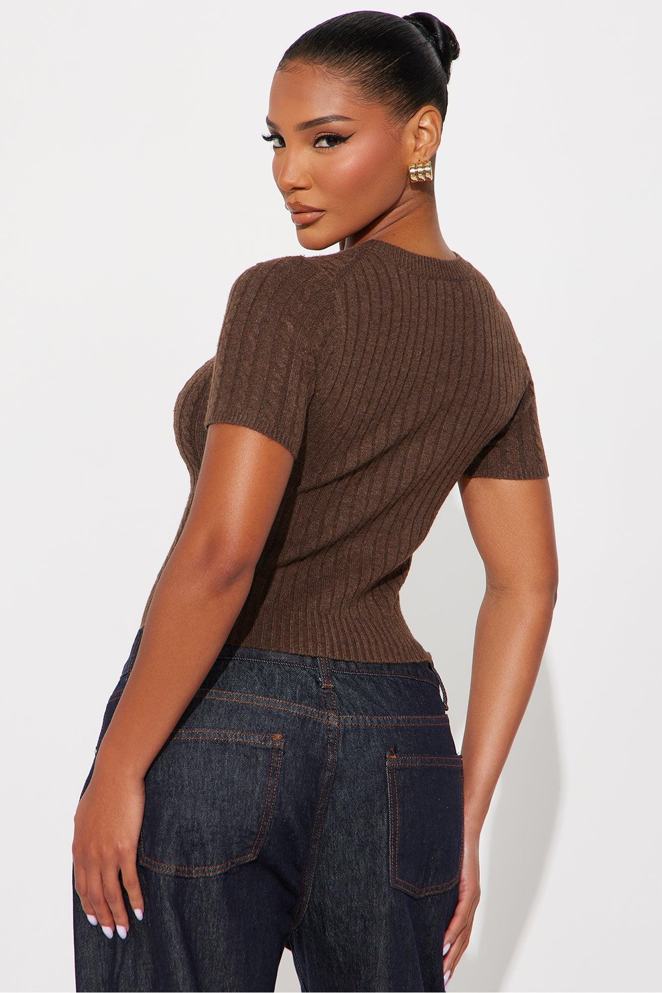 Toasty Plated Pullover Sweater - Chocolate Female Product Image