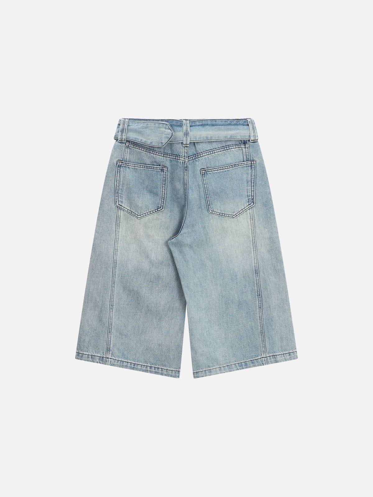 Aelfric Eden Belt Washed Longline Jorts Product Image