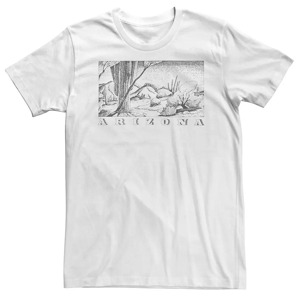 Big & Tall Fifth Sun Arizona Sketch Poster Tee, Men's,  Product Image