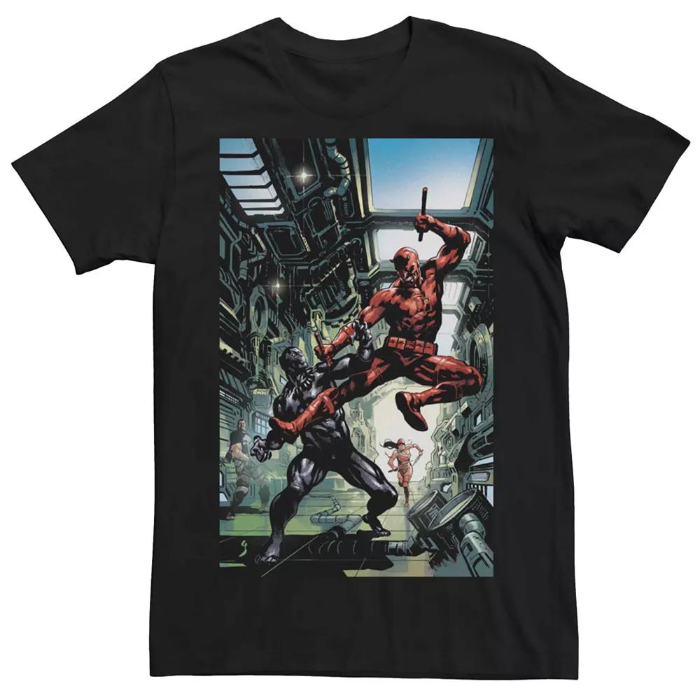 Men's Marvel Avengers Fight Comic Cover Tee,  Product Image