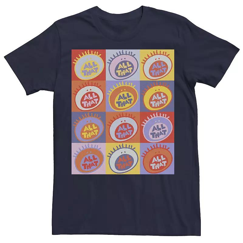 Big & Tall Nickelodeon All That Classic Vintage Logo Panels Graphic Tee, Men's,  Product Image