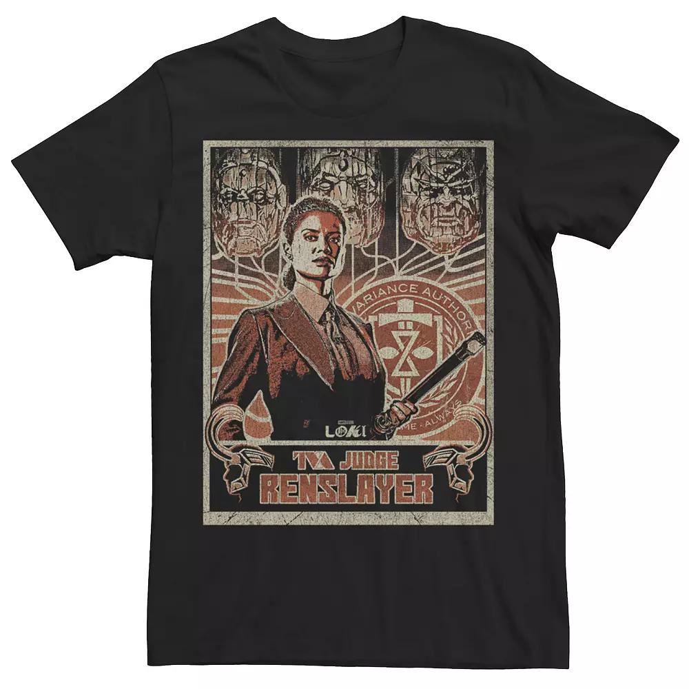 Big & Tall Marvel Loki Judge Renslayer Poster Tee, Men's,  Product Image