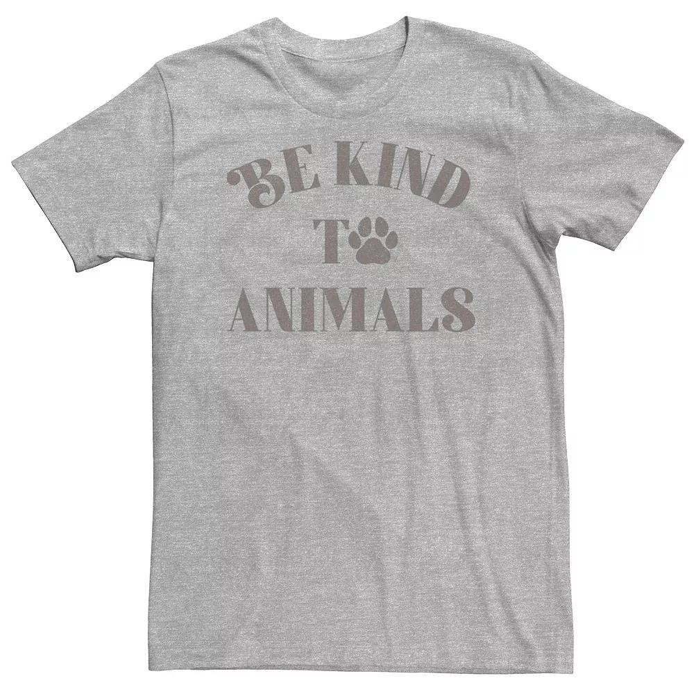 Big & Tall Trendy "Be Kind To Animals" Tee, Men's,  Product Image