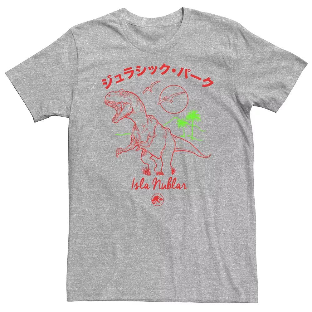 Big & Tall Jurassic Park Isla Nublar Kanji Line Art Tee, Men's,  Product Image