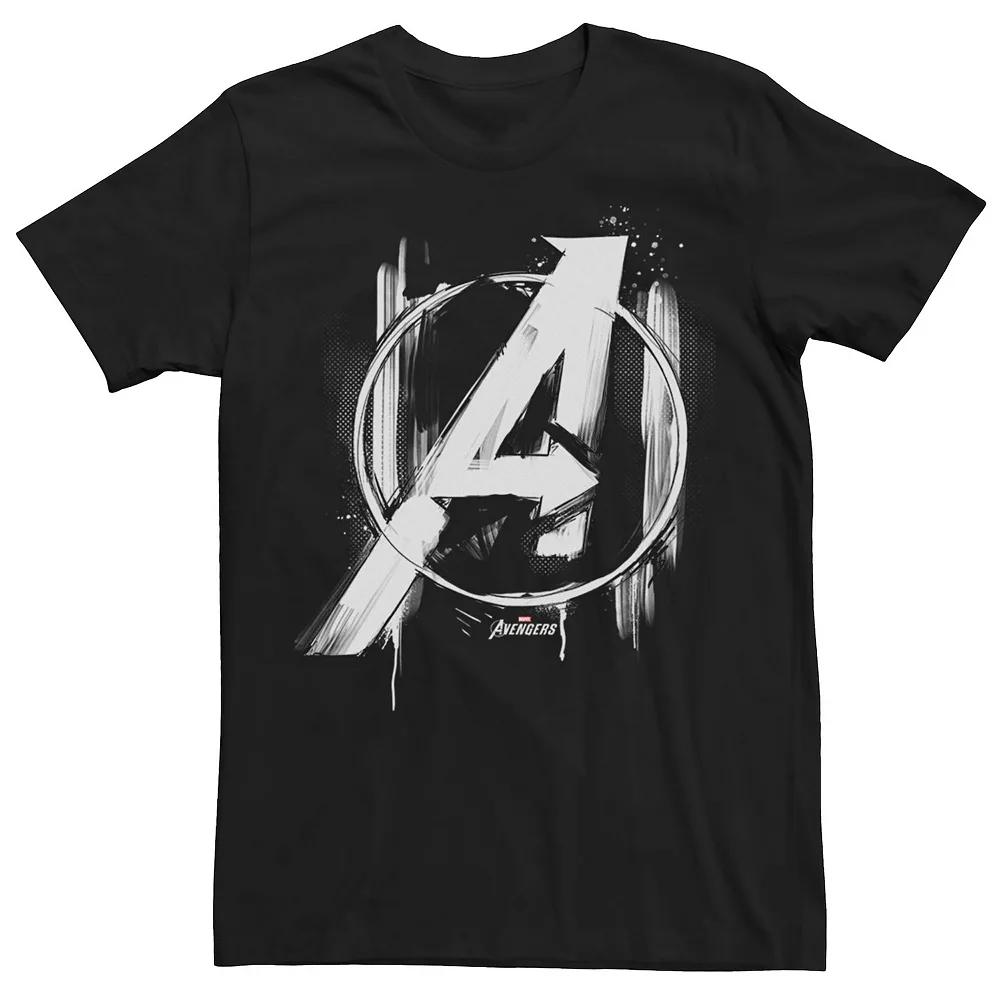 Men's Marvel Painted Avengers Symbol Tee,  Product Image