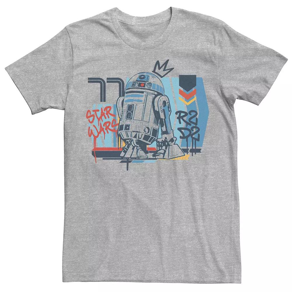 Men's Star Wars R2-D2 Vintage Graffiti Poster Tee,  Product Image
