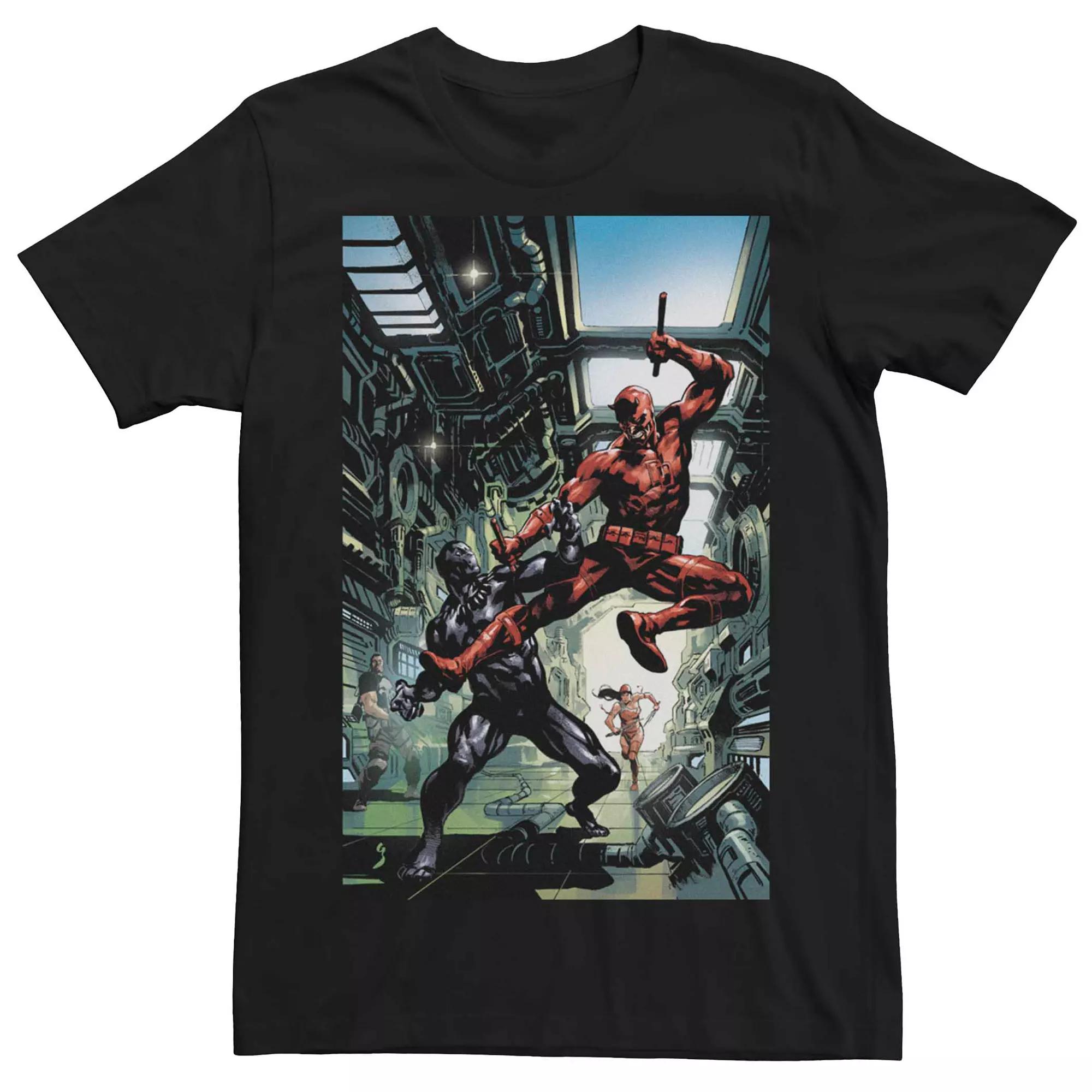 Men's Marvel Avengers Fight Comic Cover Tee,  Product Image