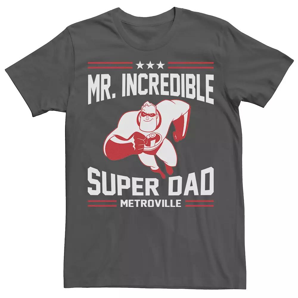 Disney / Pixar's The Incredibles Men's Super Dad Tee, Size: Large, Navy Grey Product Image