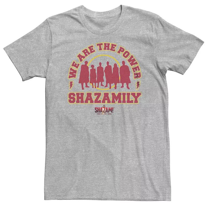 Big & Tall Shazam Fury Of The Gods The Shazamily Collegiate Logo Tee, Men's,  Product Image