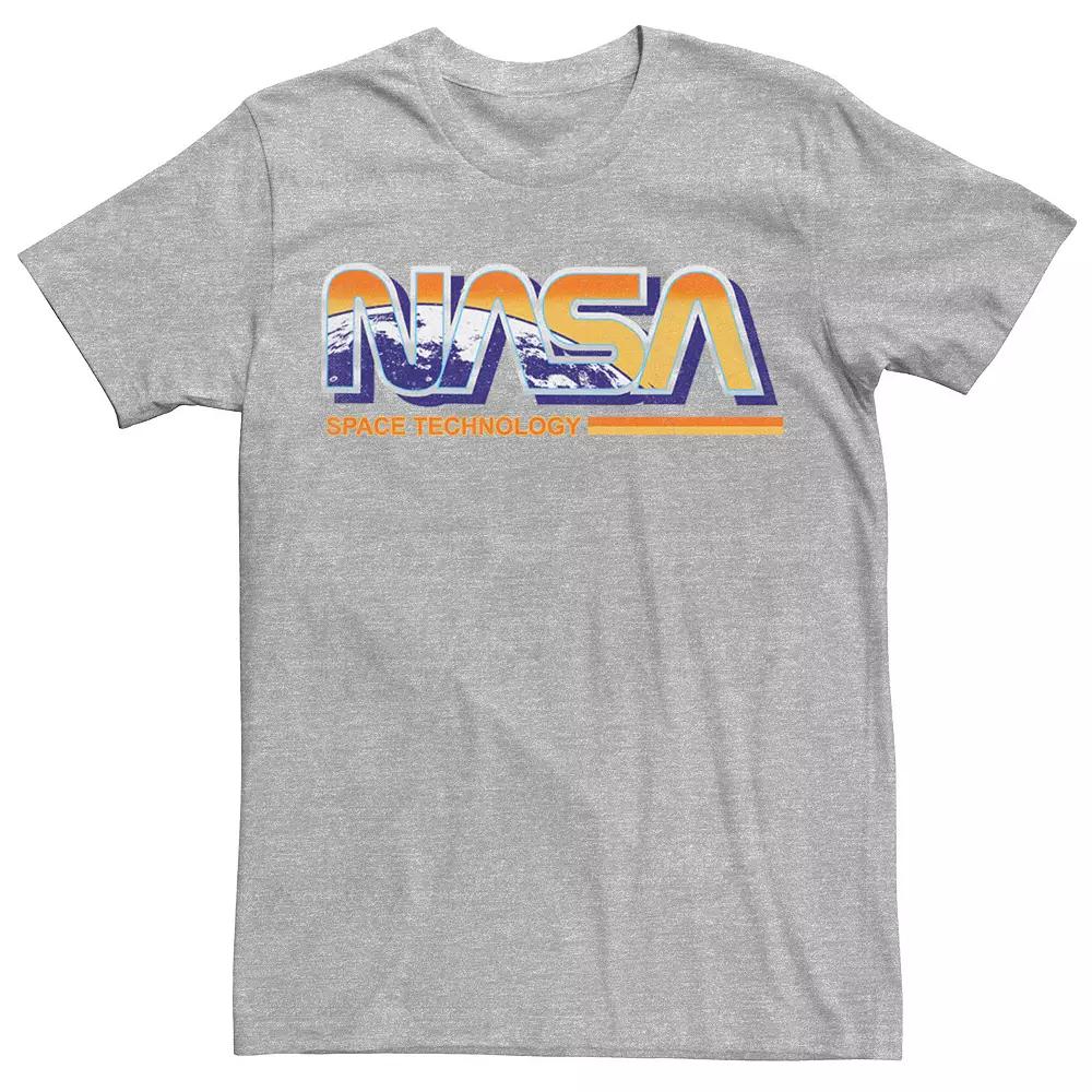 Men's NASA Space Technology Retro Rainbow Logo Tee,  Product Image