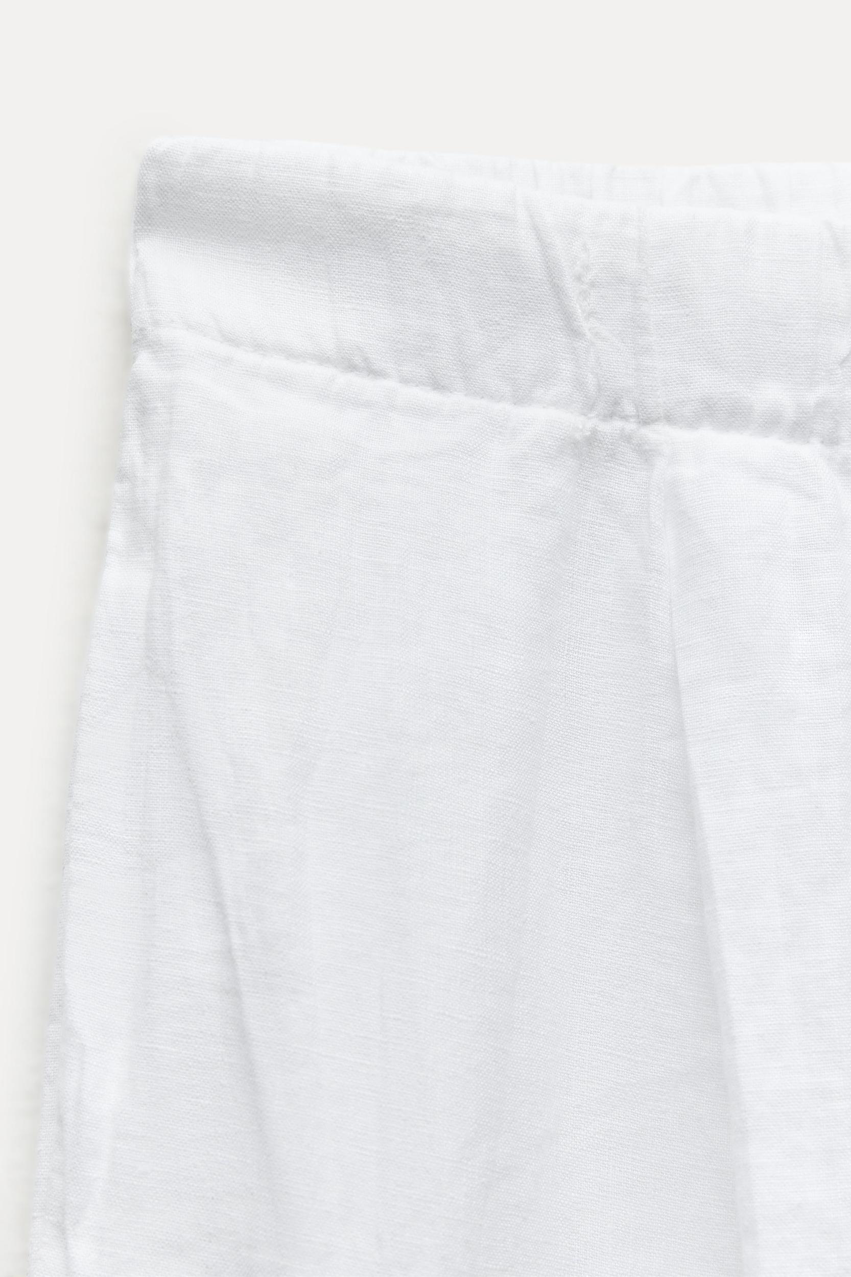 100% LINEN PALAZZO PANTS ZW COLLECTION Product Image