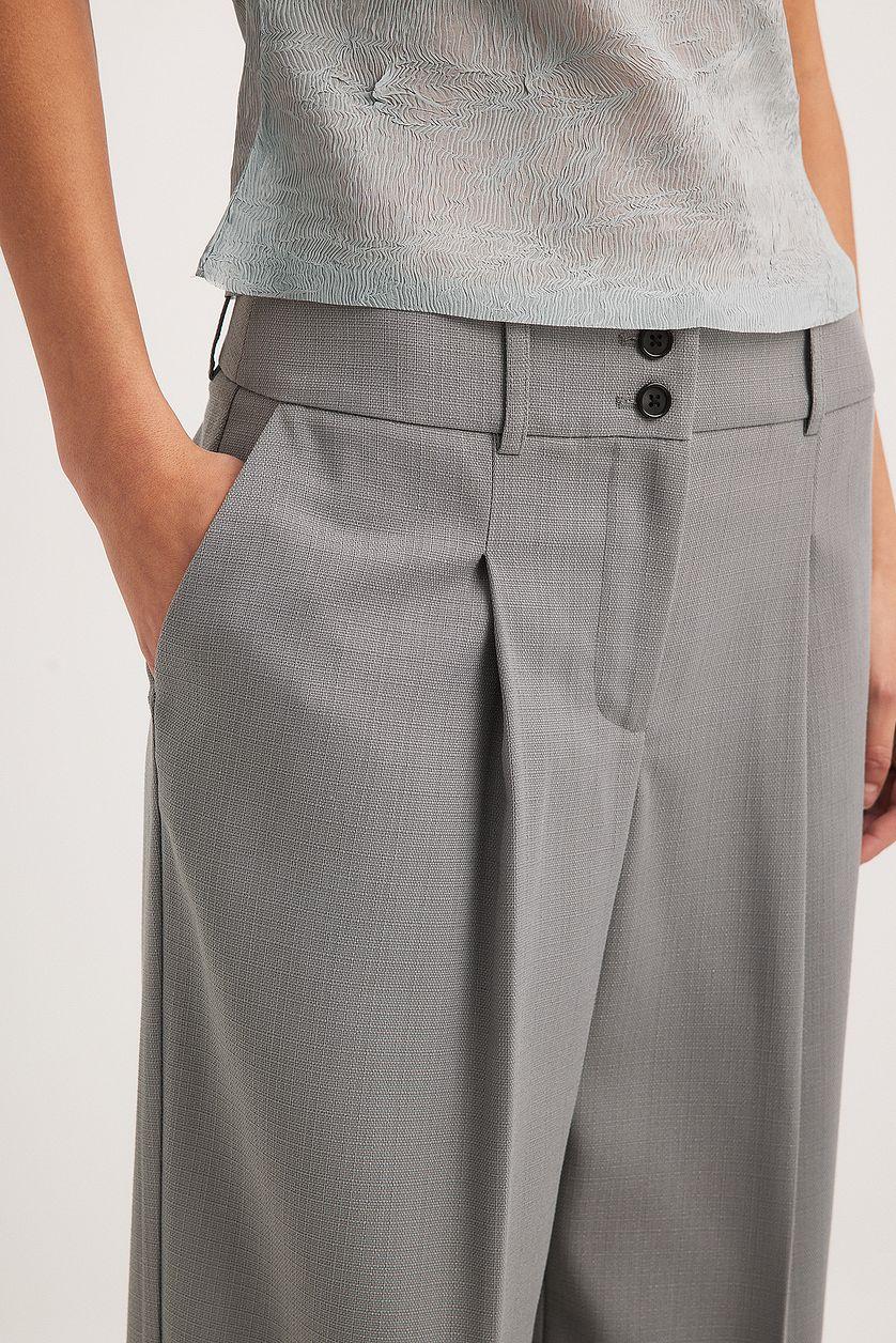 Loose Mid Waist Trousers Product Image