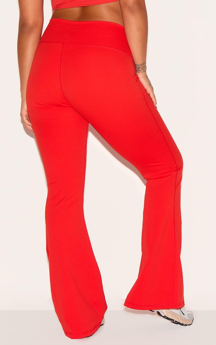 Red Ultimate Sculpt High Waist Flare Yoga Pants Product Image