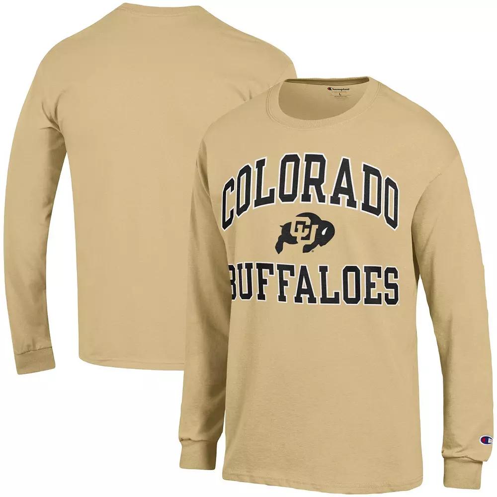 Men's Champion Gold Colorado Buffaloes High Motor Long Sleeve T-Shirt, Size: Large Product Image