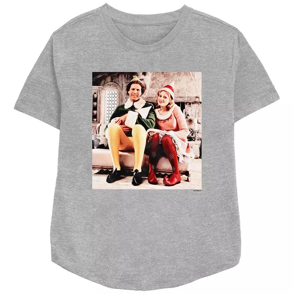 Women's Elf Buddy And Jovie Portrait Relaxed Fit Graphic Tee,  Product Image