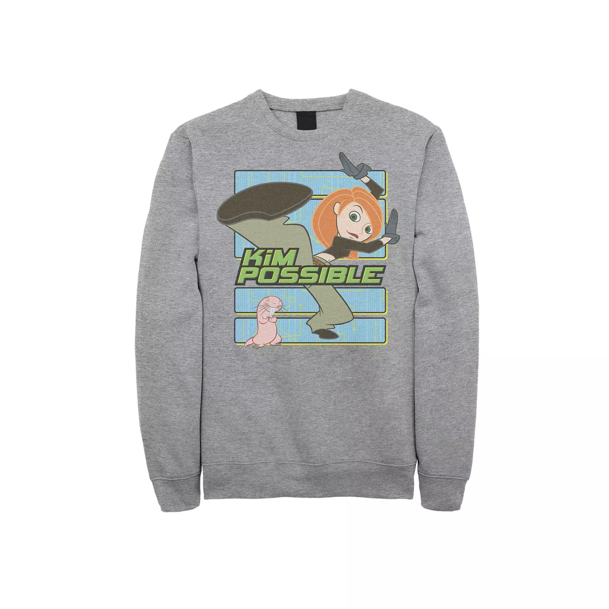 Men's Disney's Kim Possible Kicking Bad Guys Sweatshirt,  Product Image