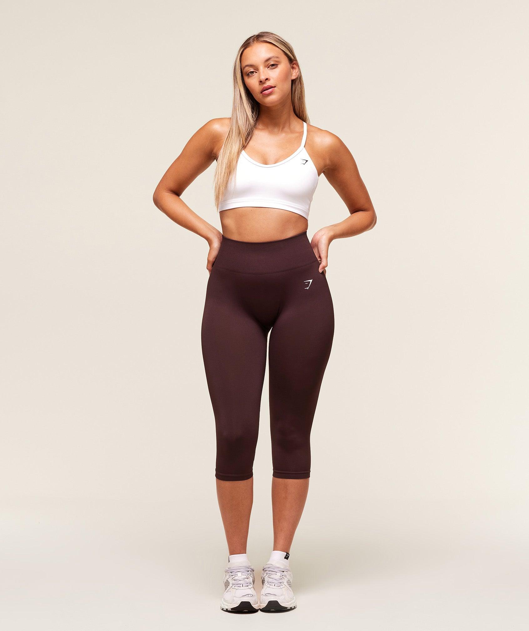 Gymshark Everyday Seamless Capri Legging - Cherry Purple Female Product Image