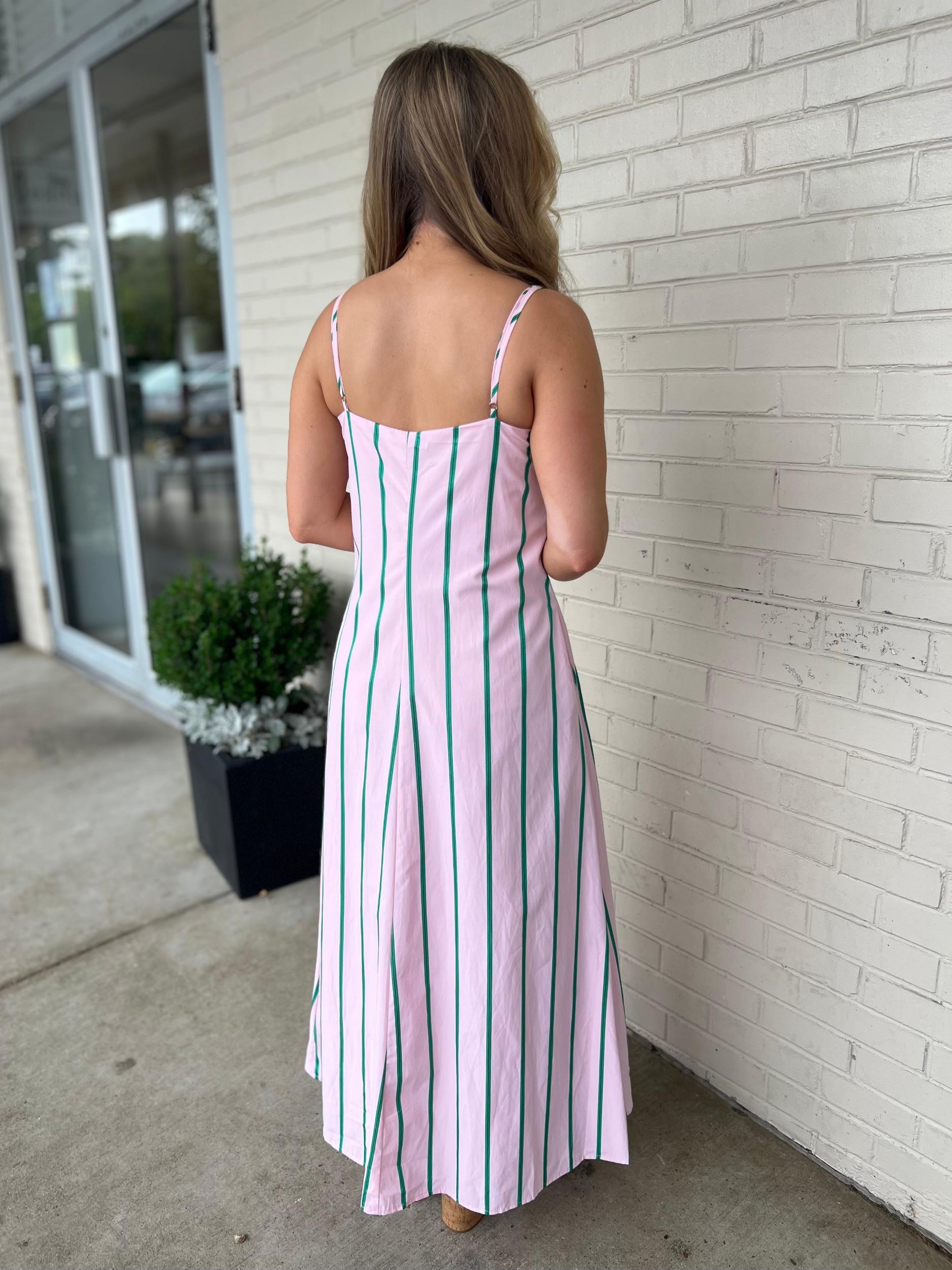 Kathy Striped Maxi Dress Product Image