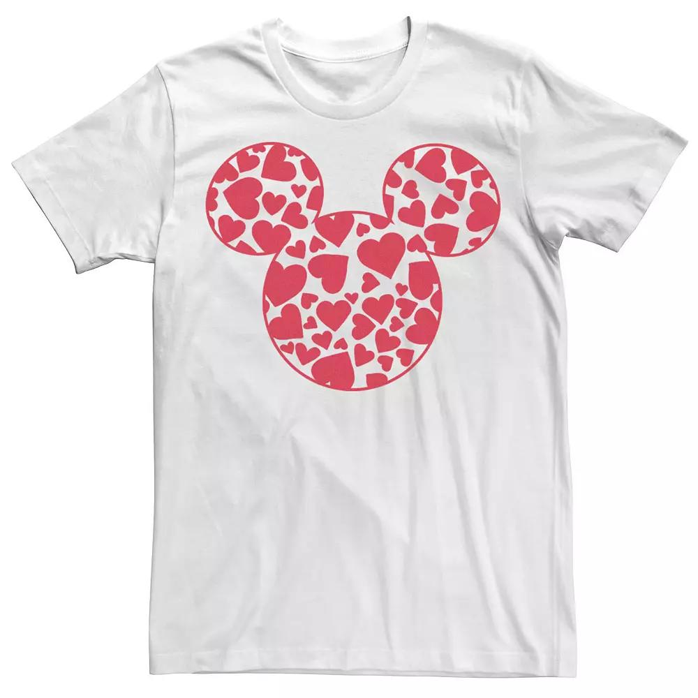Disney's Mickey & Friends Mickey Men's Valentine's Day Heart Fill Tee,  Product Image
