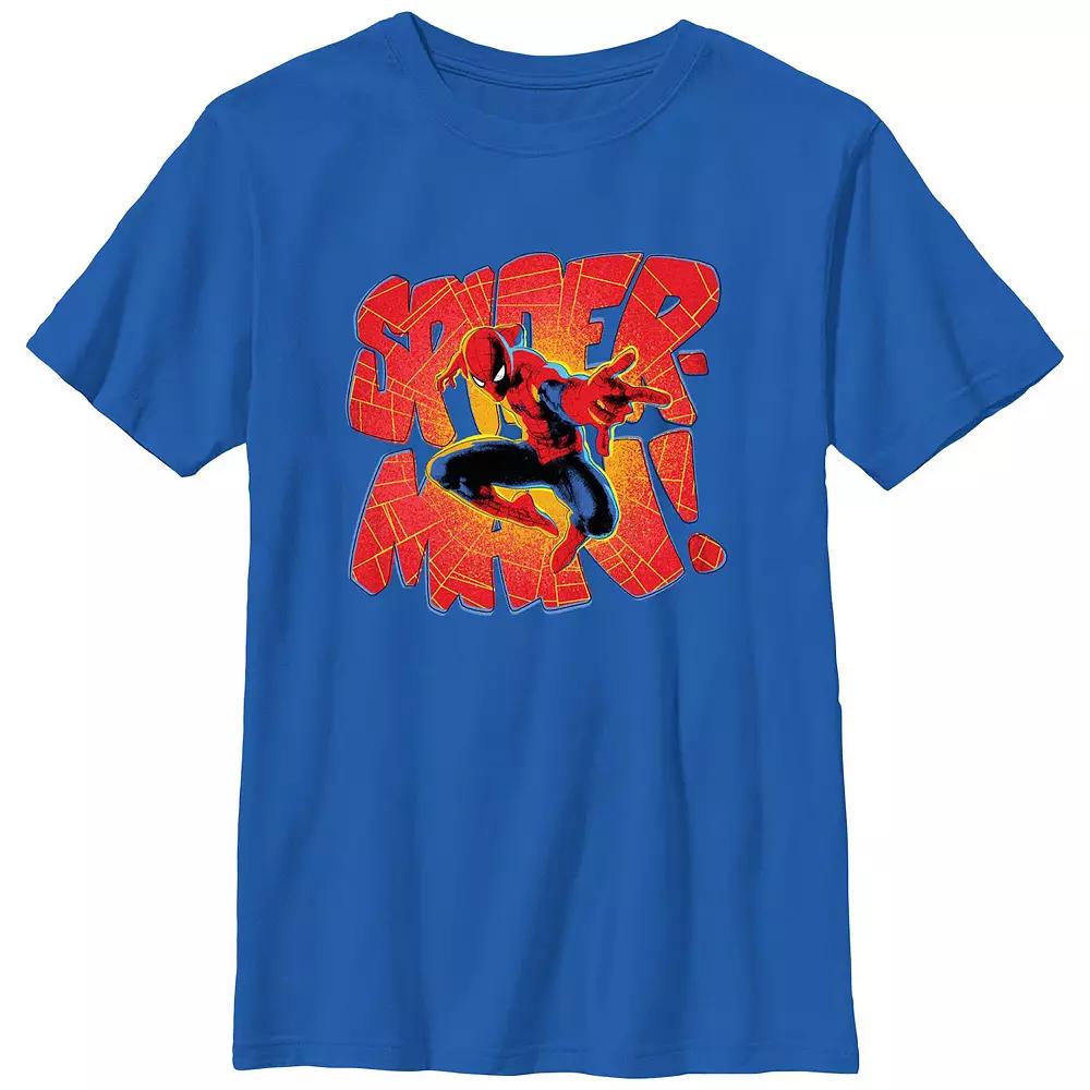 Boys 4-7 Spider-Man Web Filled Text Graphic Tee, Boy's,  Product Image