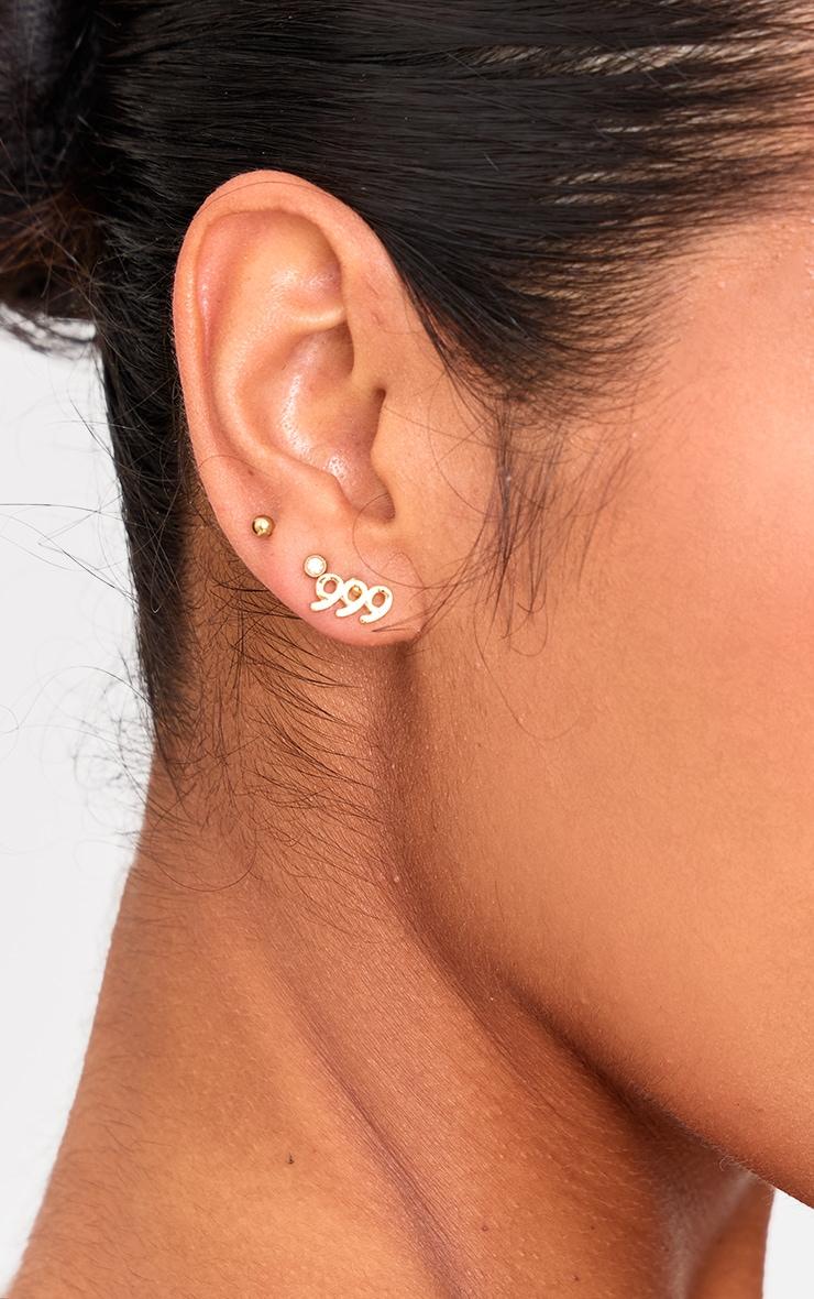 Gold Plated '999' Assorted Multipack Earrings Product Image