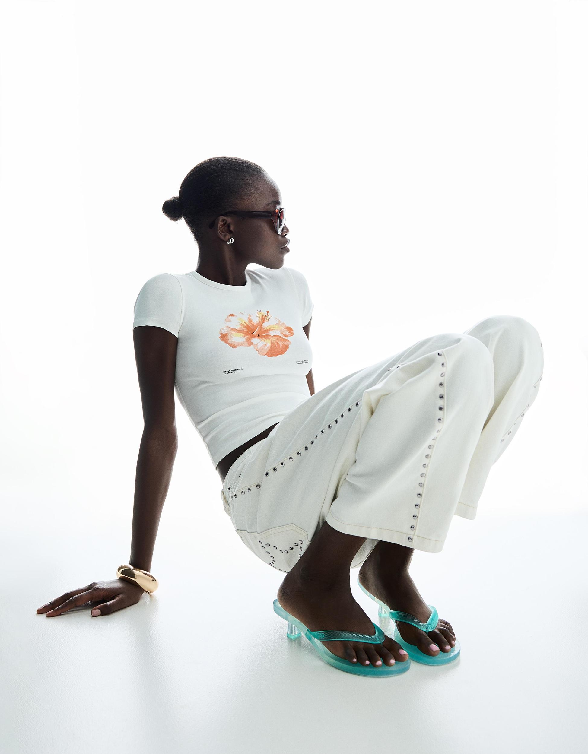 Jelly heeled sandals Product Image