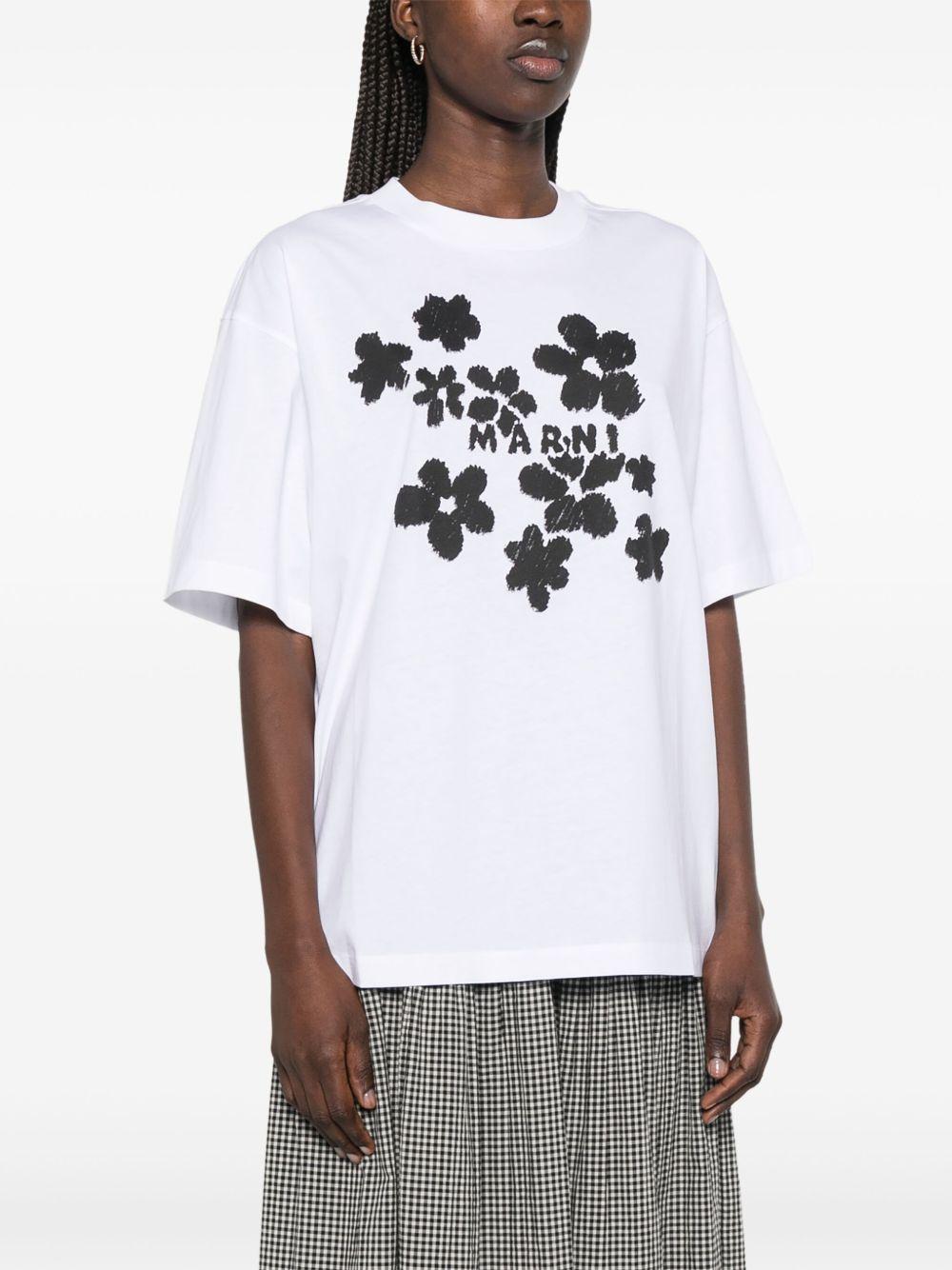 floral-print T-shirt Product Image
