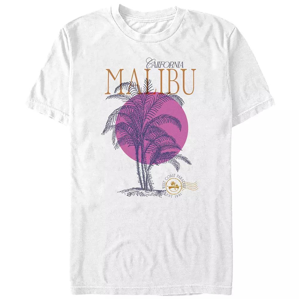 Big & Tall Malibu California Palm Tree Graphic Tee, Men's,  Product Image