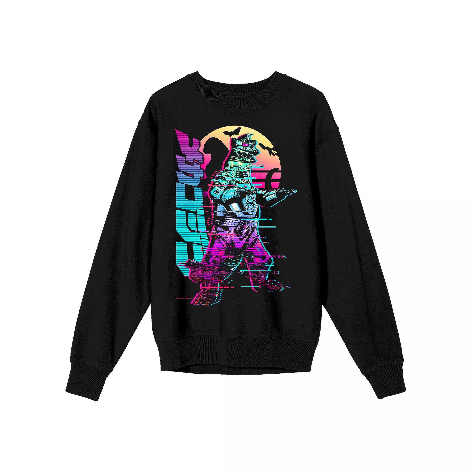 Men's Godzilla Kanji Title Long Sleeve Graphic Tee,  Product Image