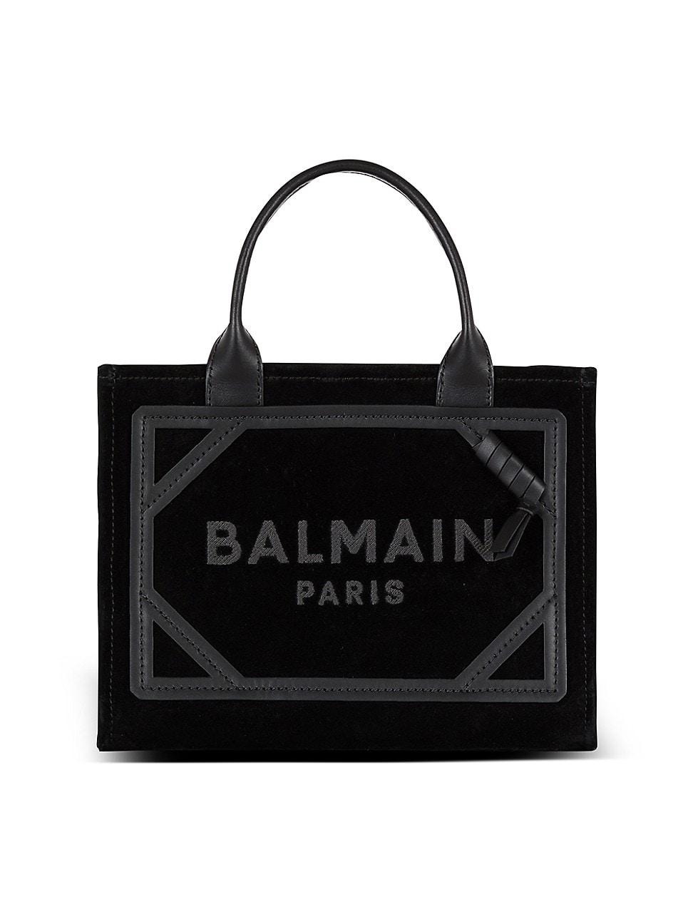 Womens Small B-Army Suede Shopper Tote Bag Product Image