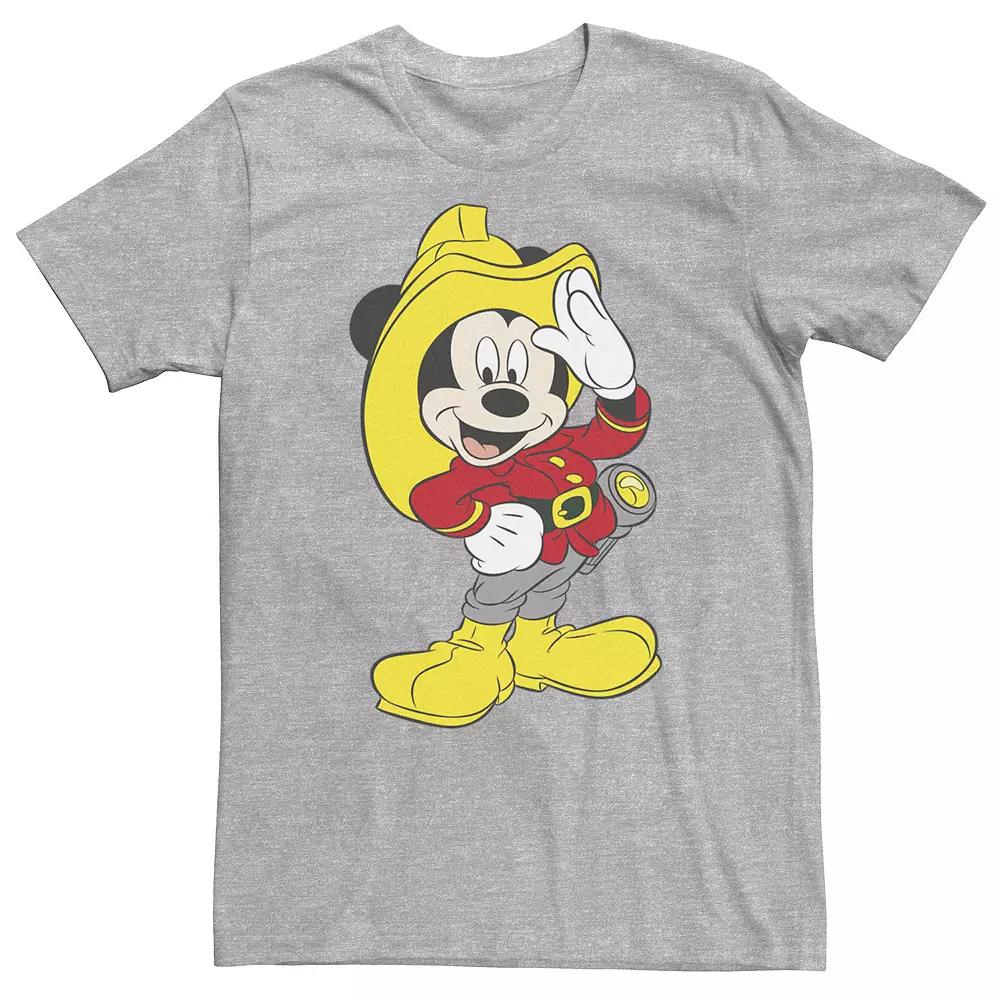 Big & Tall Disney Mickey Mouse Firefighter Outfit Tee, Men's,  Product Image