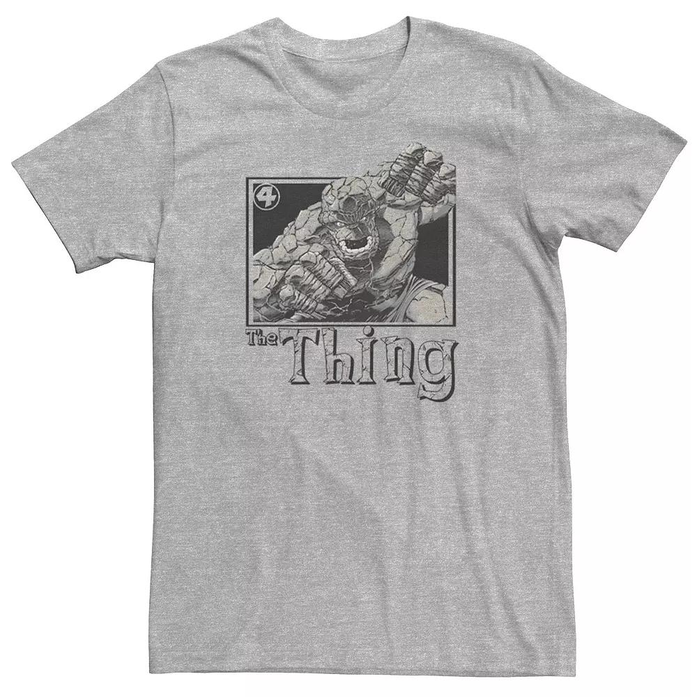 Big & Tall Marvel Fantastic Four The Thing Simple Portrait Tee, Men's,  Product Image