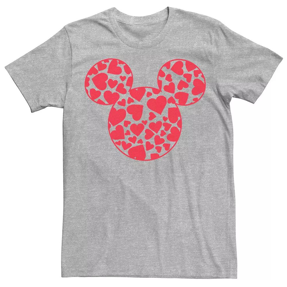 Disney's Mickey & Friends Mickey Men's Valentine's Day Heart Fill Tee,  Product Image