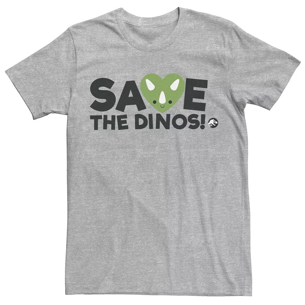 Men's Jurassic World Save Dinos Tee, Size: Medium, Athletic Grey Product Image