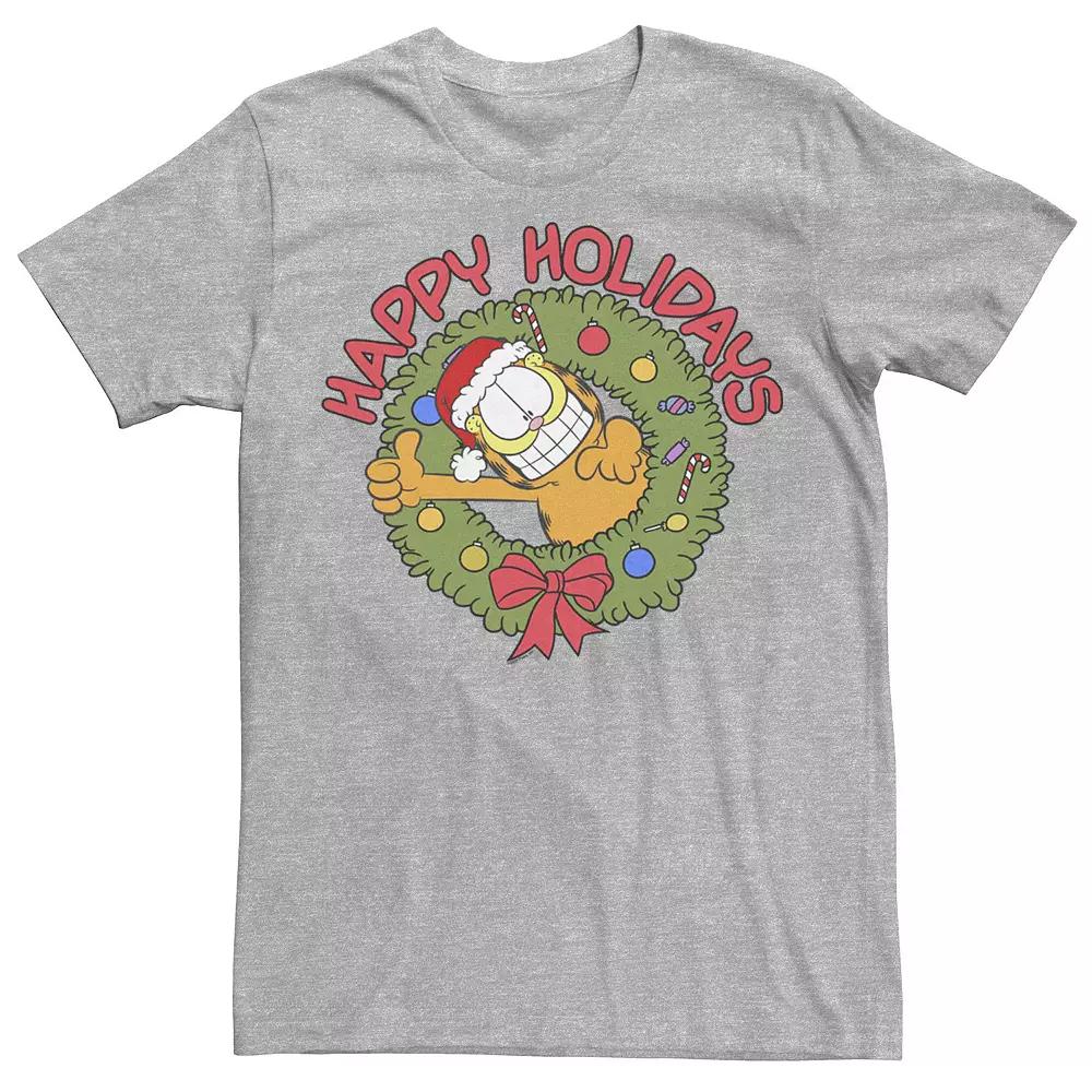 Men's Garfield Wreath Christmas Tee,  Product Image