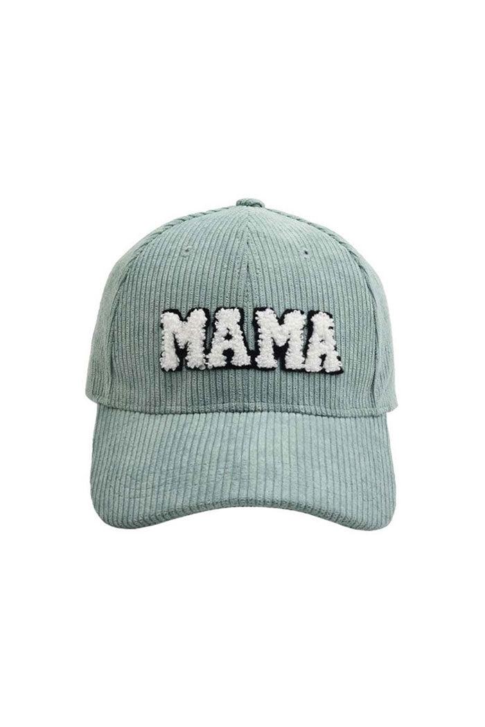 Mama Embroidered Corduroy Cap Product Image