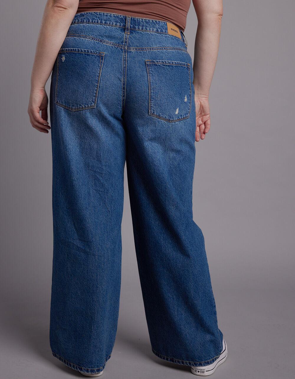 RSQ Womens High Rise Wide Leg Jeans - MEDIUM WASH Product Image