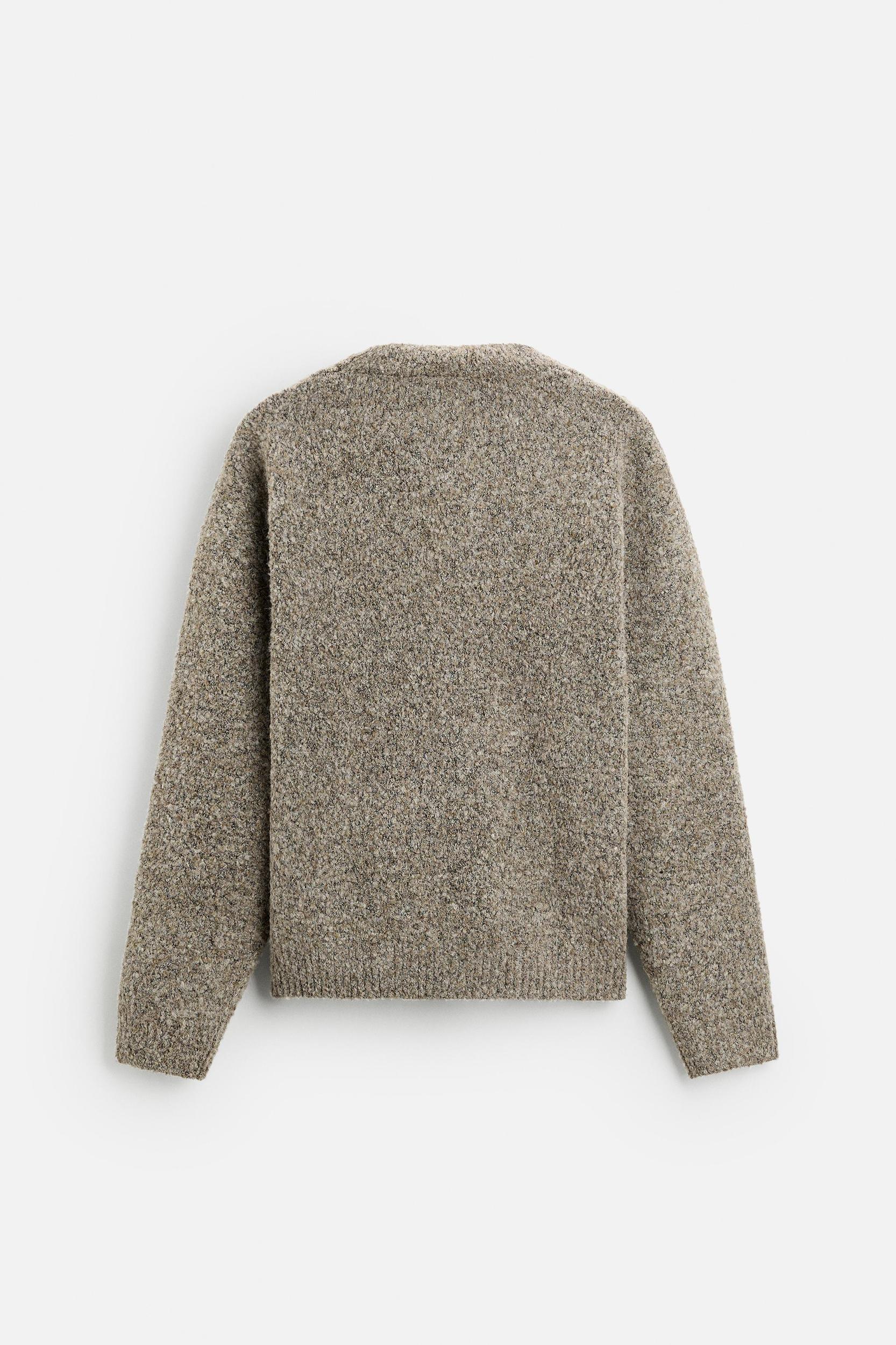 TEXTURED BOUCLÉ SWEATER Product Image