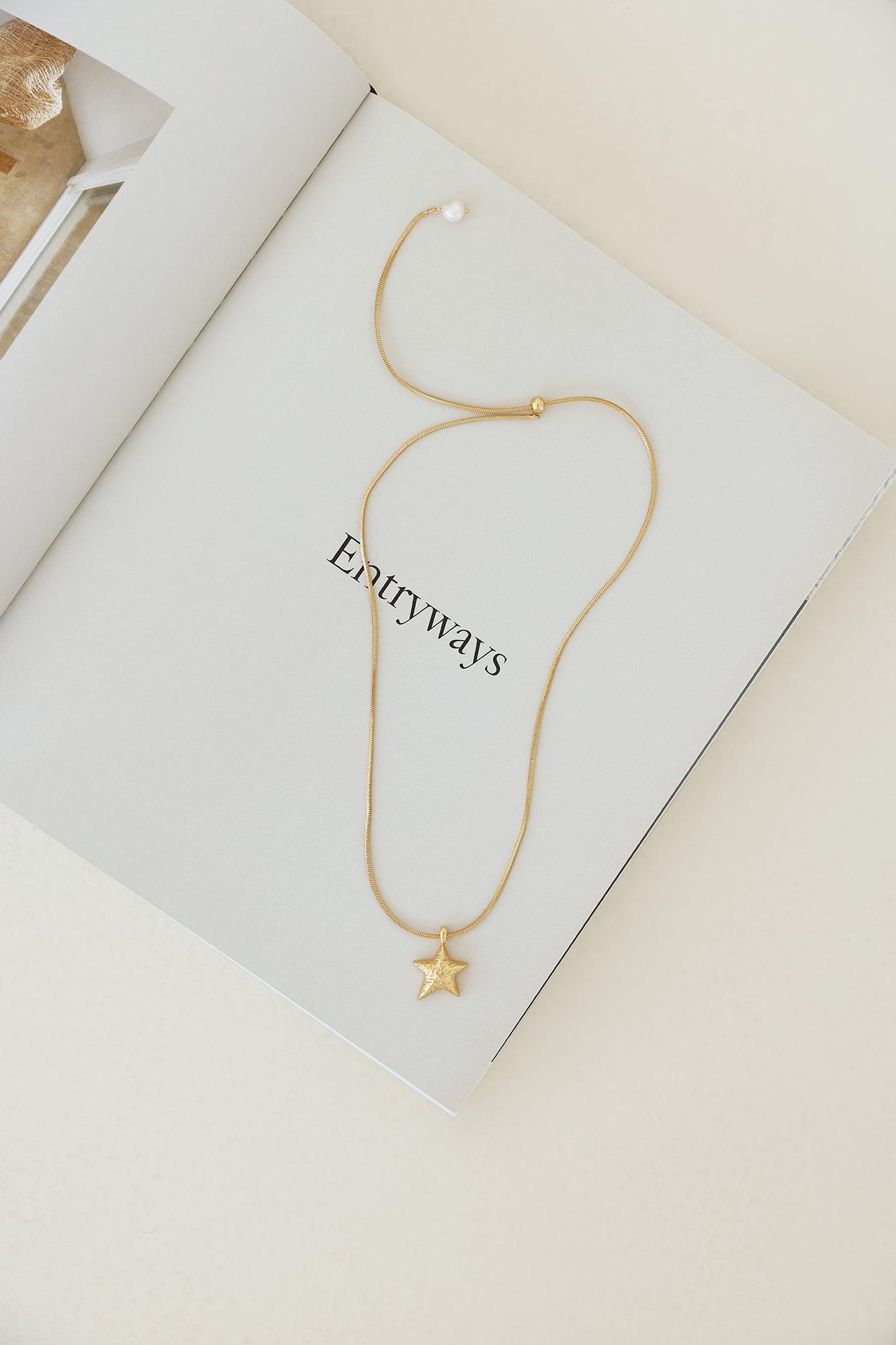 18k Gold Plated Showgirl Necklace Gold Product Image