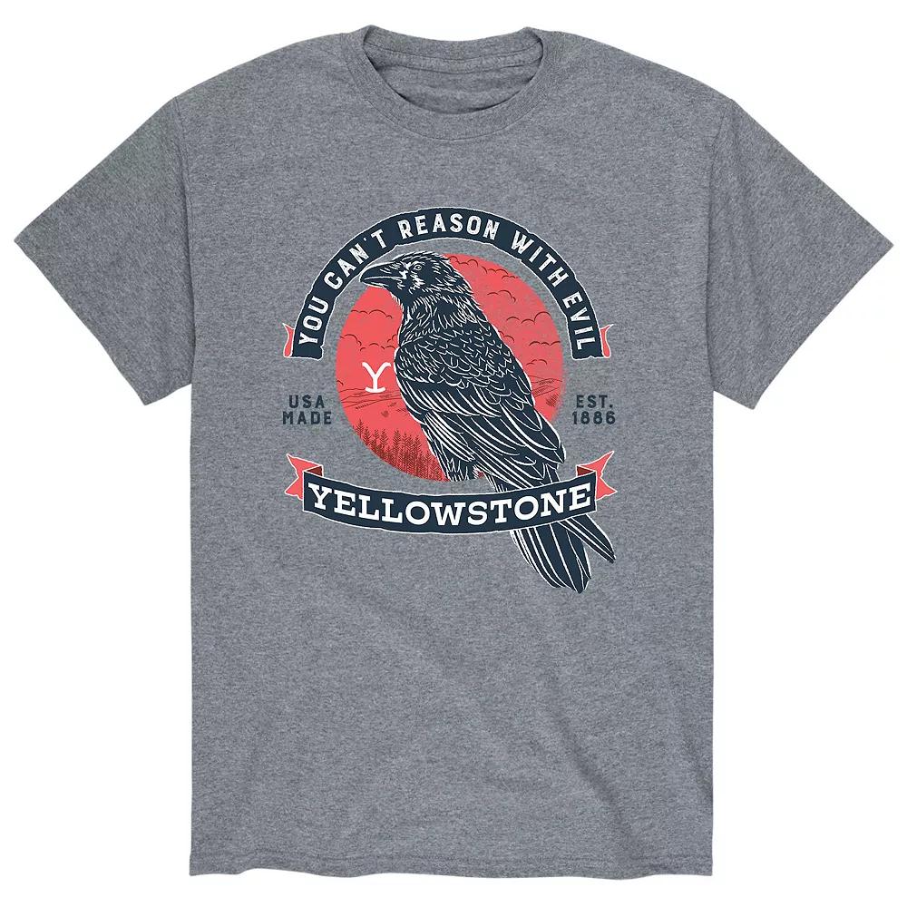 Men's Yellowstone "You Can't Reason With Evil" Crow Tee,  Product Image