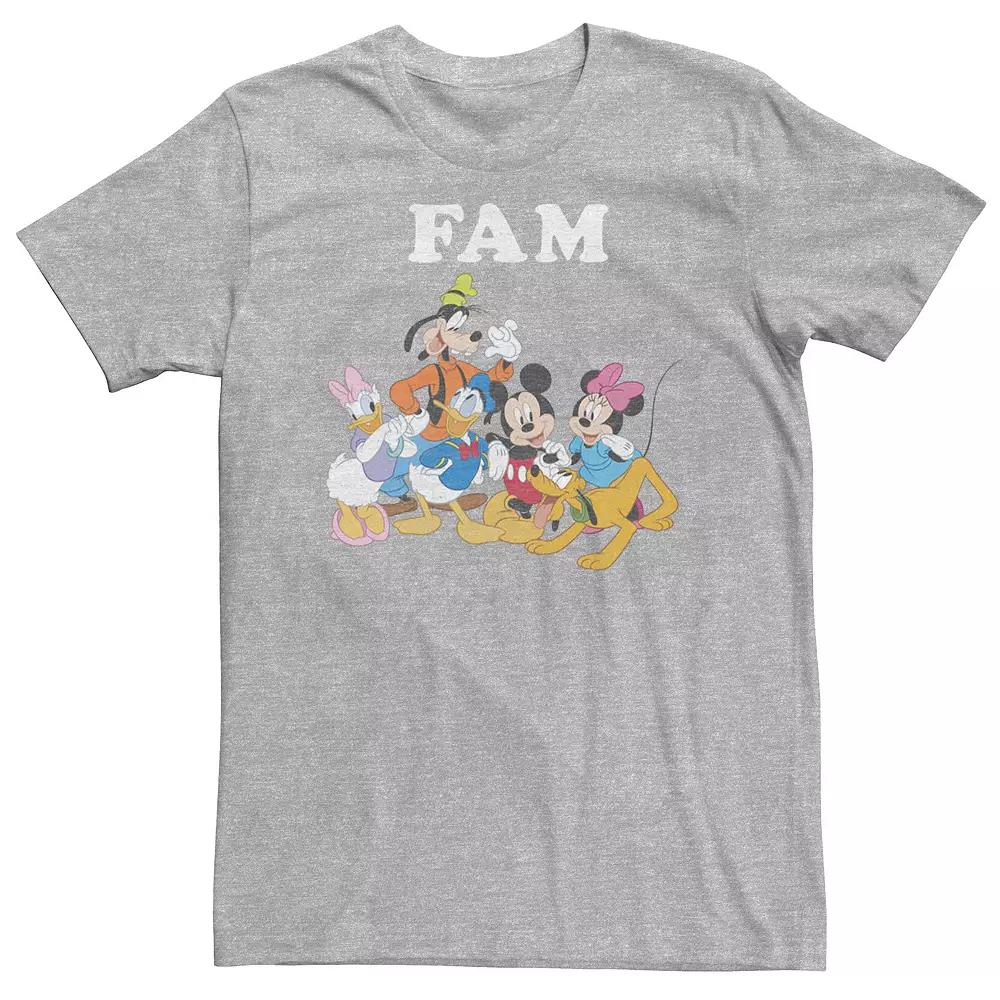 Big & Tall Disney Mickey & Friends Group Shot Fam Tee, Men's,  Product Image