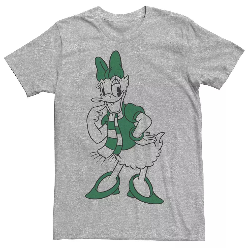 Disney's Daisy Duck Men's Green Christmas Outline Tee,  Product Image