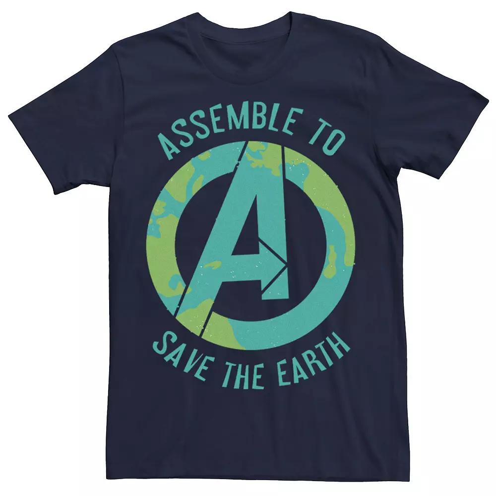 Men's Marvel Earth Day Avengers Assemble To Save The Earth Tee,  Product Image