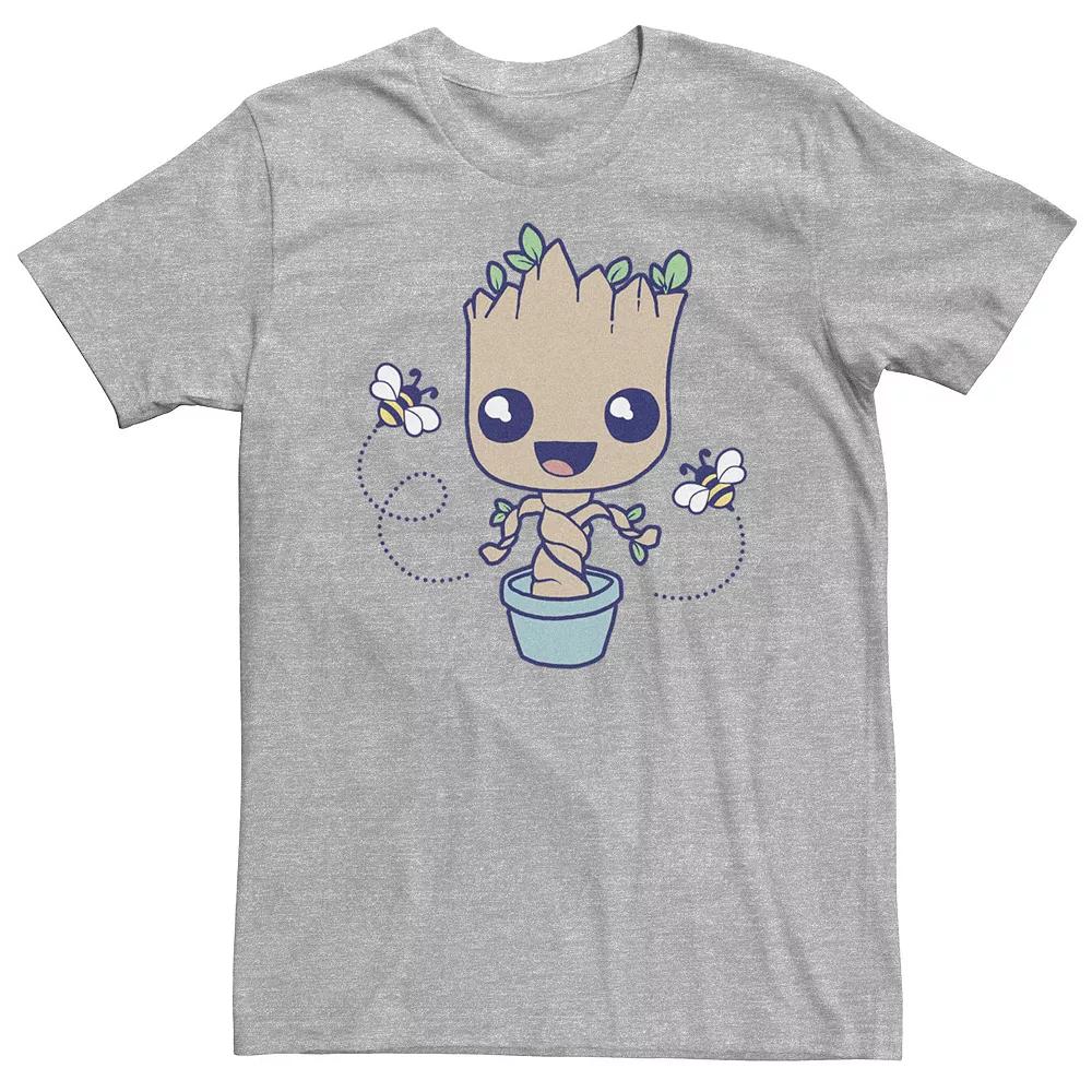 Big & Tall Marvel Groot Hello Spring Bees Tee, Men's,  Product Image