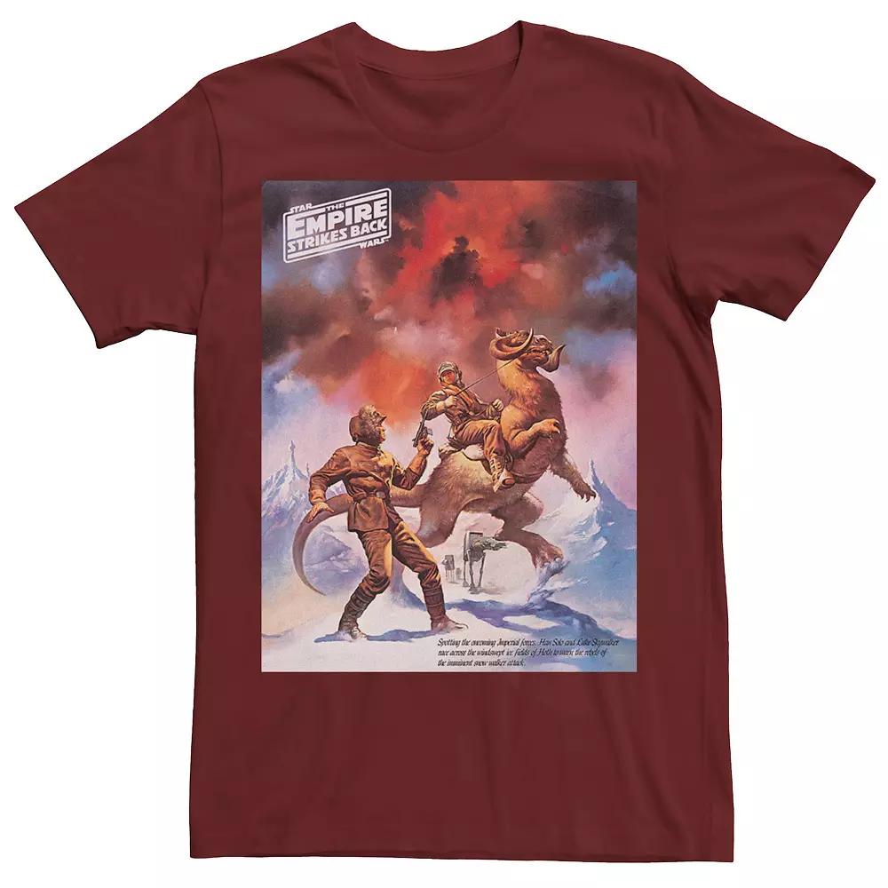 Men's Star Wars Empire Strikes Back Hoth Vintage Poster Tee,  Product Image