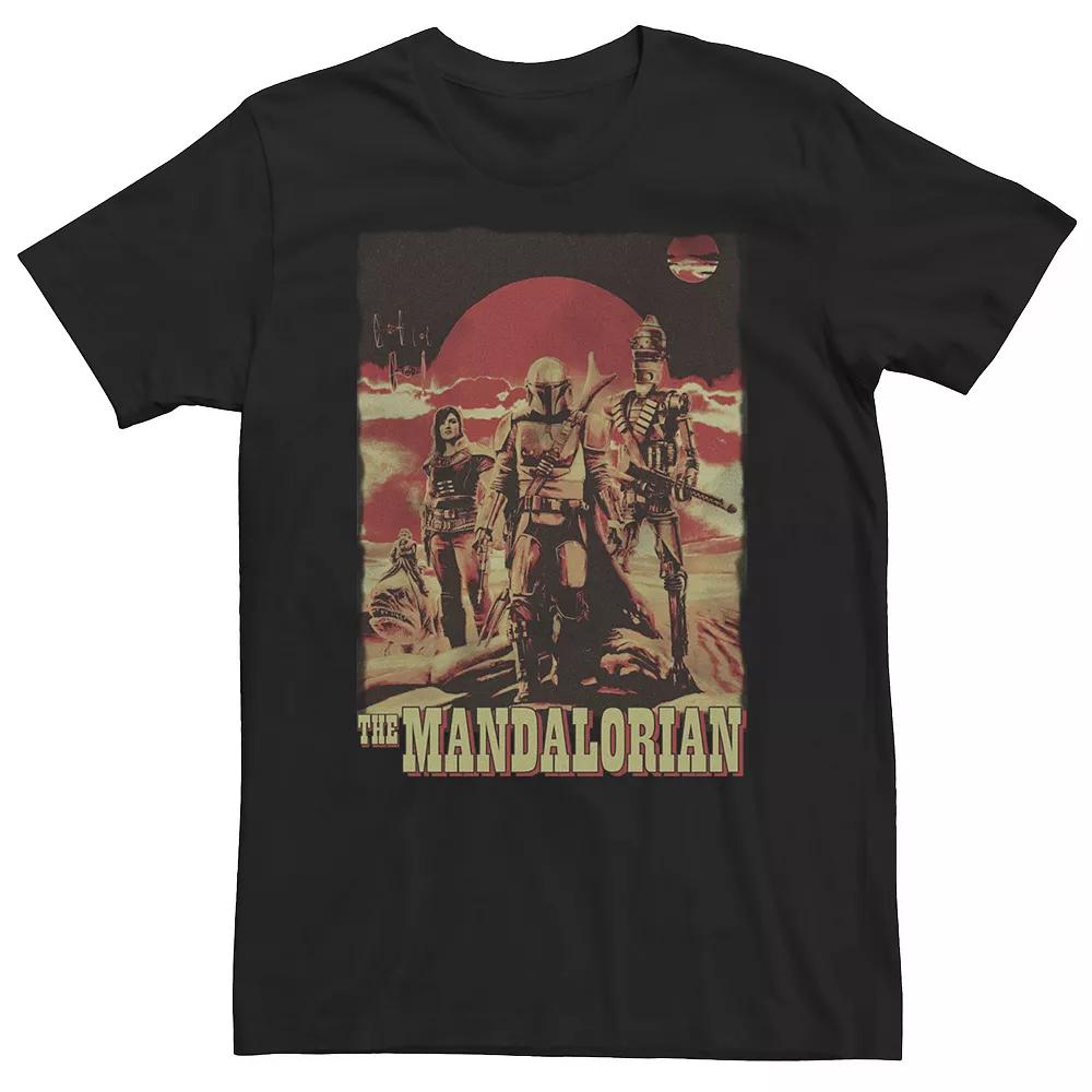 Big & Tall Star Wars The Mandalorian Space Cowboy & Friends Tee, Men's,  Product Image