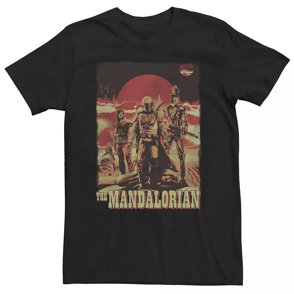 Big & Tall Star Wars The Mandalorian Space Cowboy & Friends Tee, Men's,  Product Image