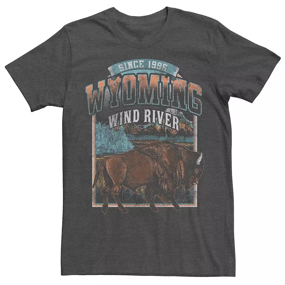 Mens Yellowstone Protect the Land Tee Navy Grey Product Image