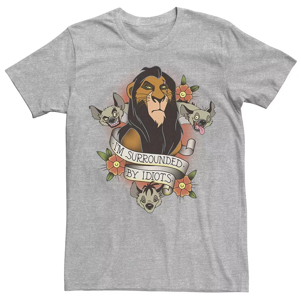 Disney's The Lion King Scar Men's Hyenas Surrounded By Idiots Tee,  Product Image