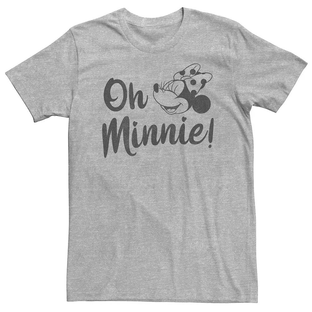 Big & Tall Disney Mickey Mouse And Friends "Oh Minnie" Simple Text Tee, Men's,  Product Image